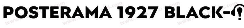 Posterama 1927 Black字体转换